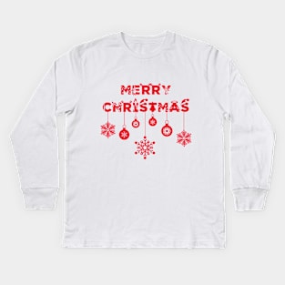 Merry Christmas Party Pajama for Holiday Kids Long Sleeve T-Shirt